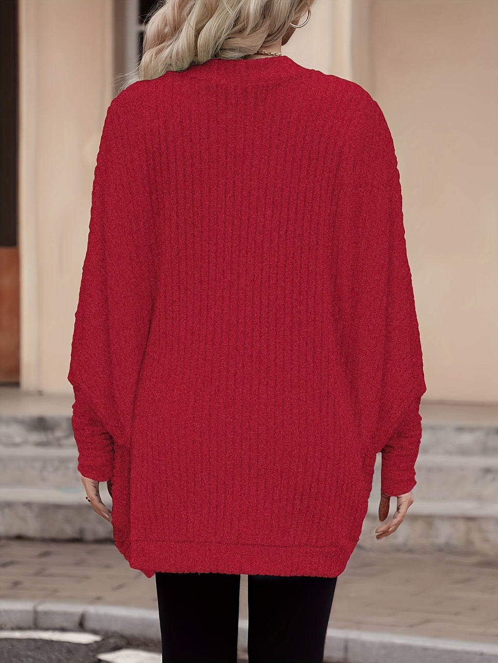 Women's Long Open-Front Cardigan - Relaxed Fit