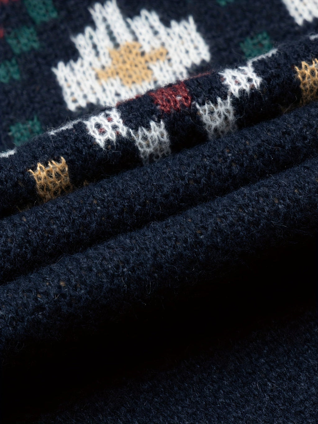 Men's Patterned Jumper - Crew Neck Knitwear