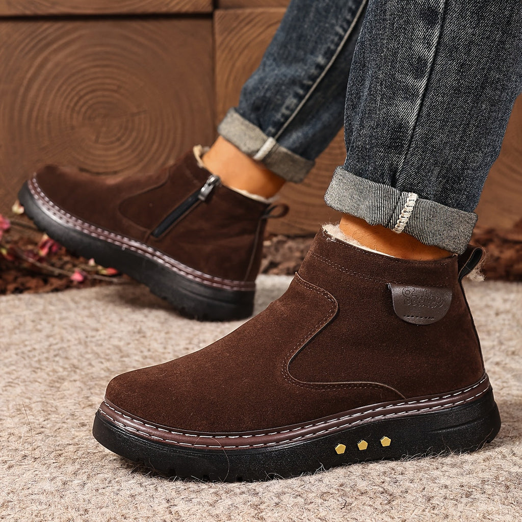 Men's Winter Ankle Boots - Low-Cut Style