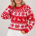 Women's Fair Isle Jumper- Festive Pattern – main product image