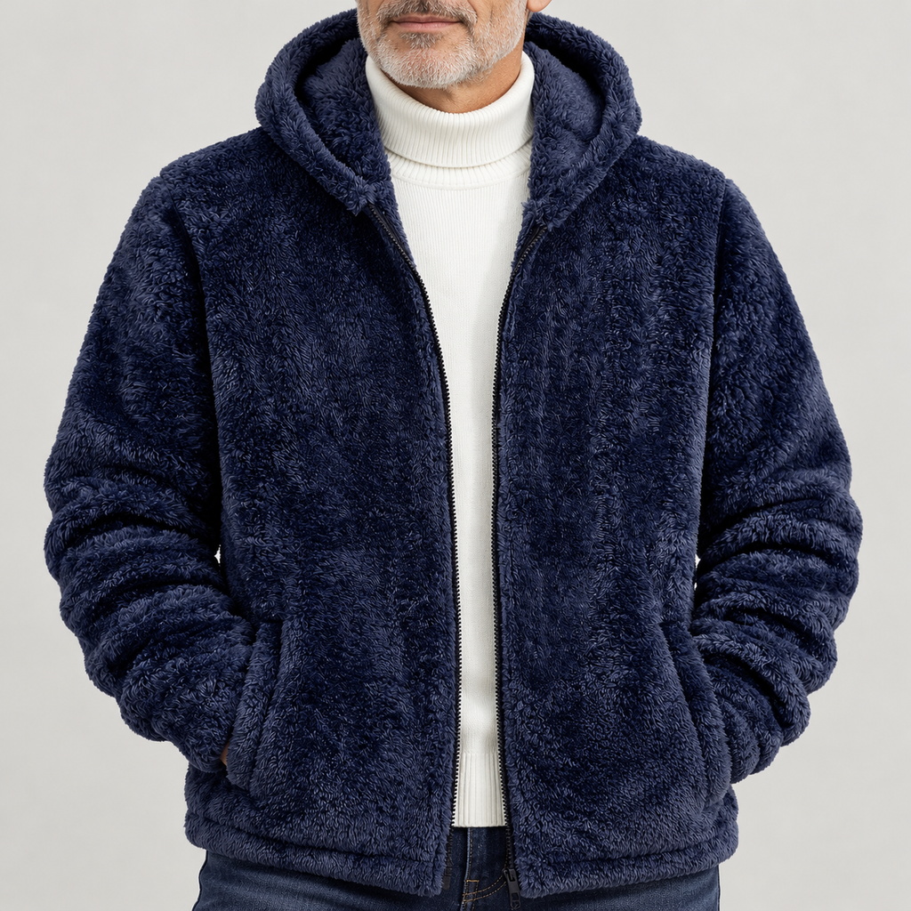 Men's Hooded Zip-Up Jacket – main product image