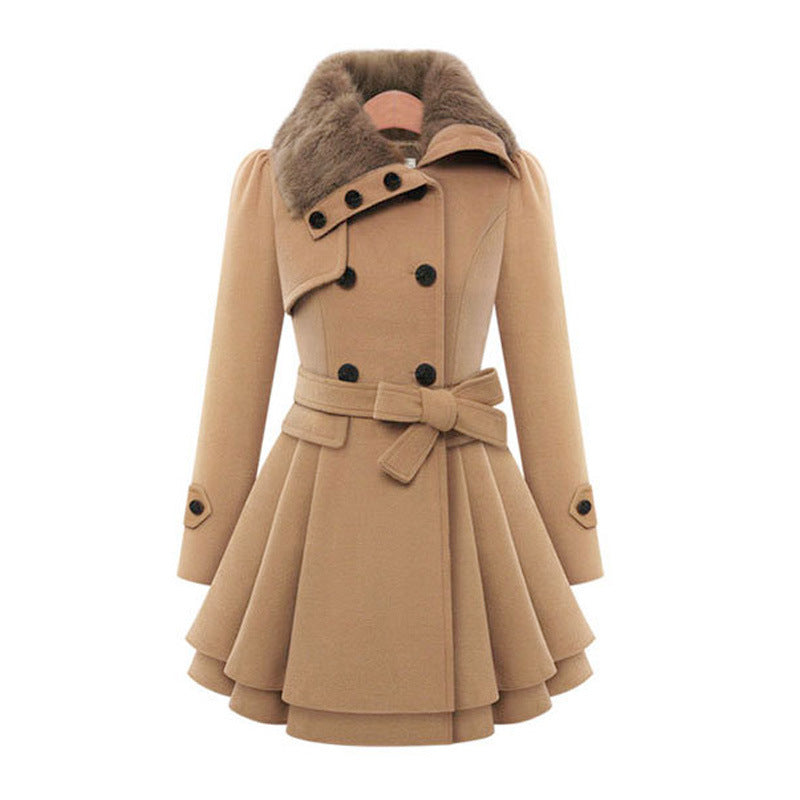 Women's Trench Coat - Vintage-Inspired Longline Outerwear