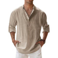 Lucien | Relaxed Linen Henley Shirt