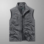 Men's Zip-Up Gilet - Stand-Collar Outdoor Vest