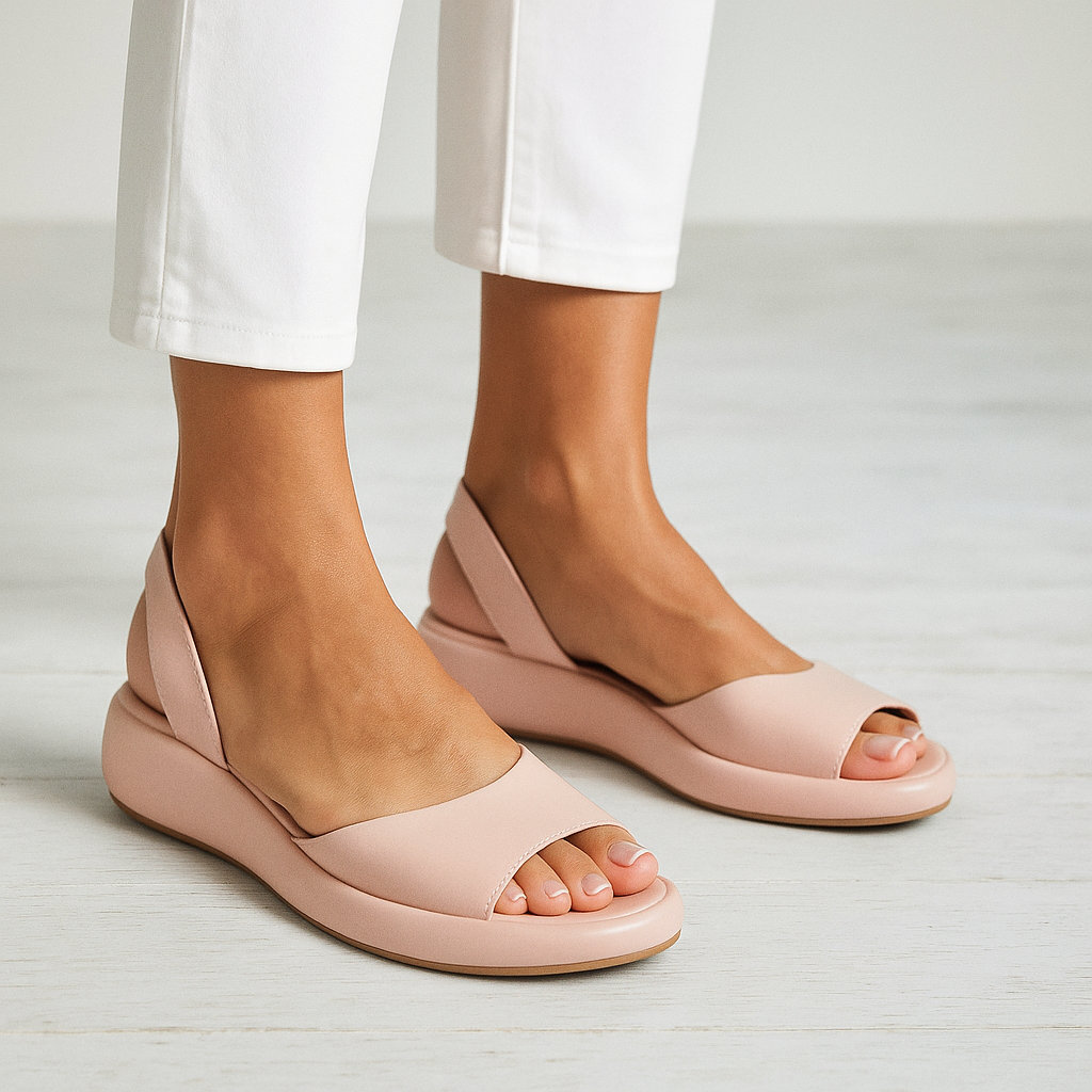 Elliana | Open-Toe Slingback Wedge Sandals