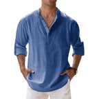 Lucien | Relaxed Linen Henley Shirt