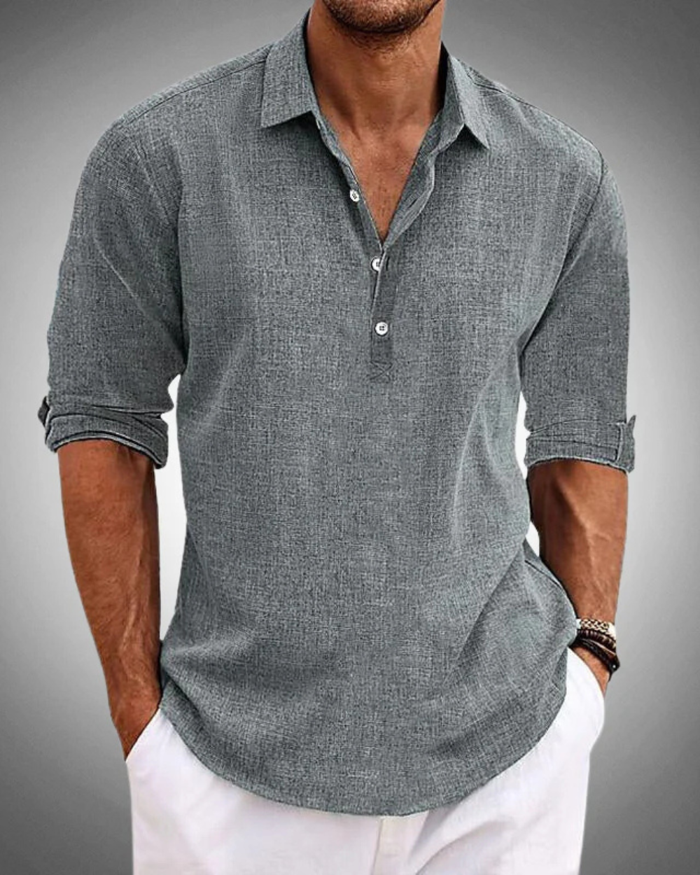 Caleb | Button-Front Classic Shirt