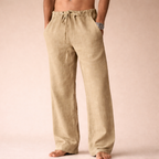 Rivello | Drawstring Linen Trousers