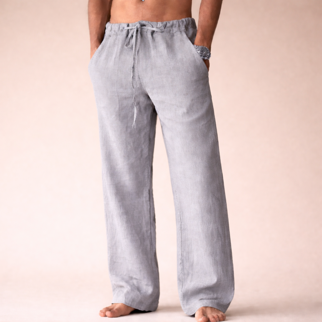 Rivello | Drawstring Linen Trousers
