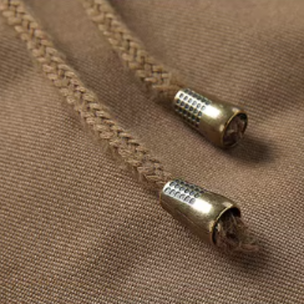 Men's Zip-Front Jacket- Button Placket and Stand Collar