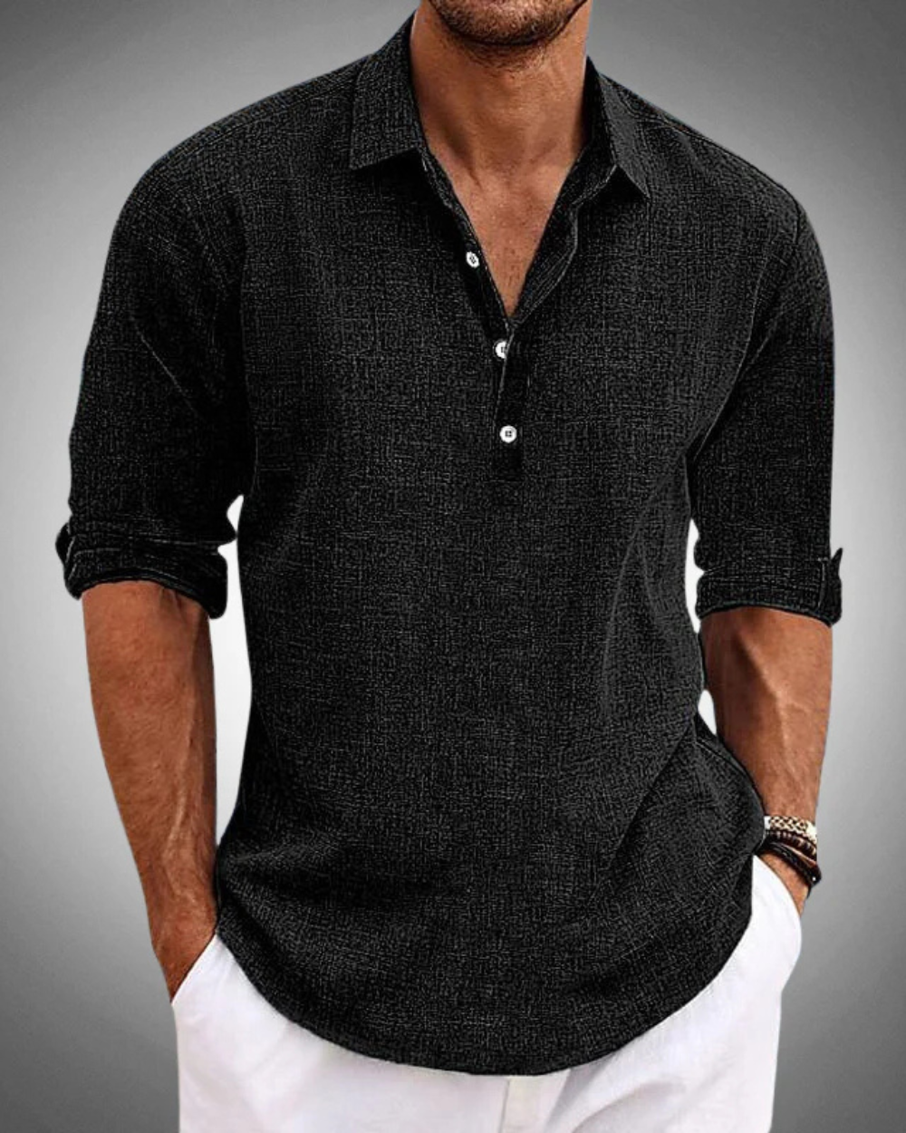 Caleb | Button-Front Classic Shirt