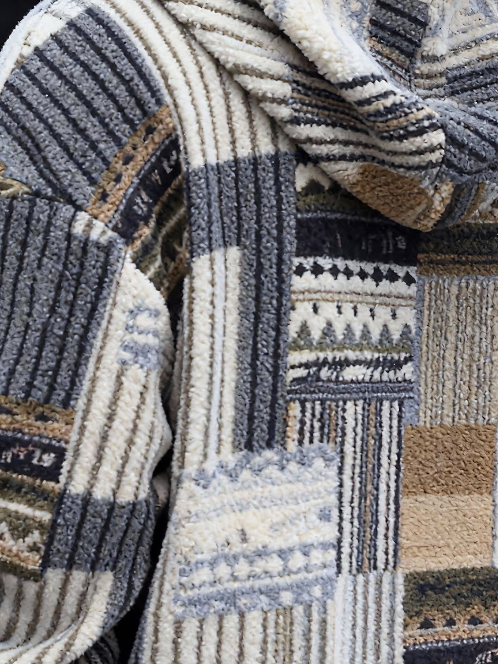 Men's Patterned Quarter-Zip Jumper