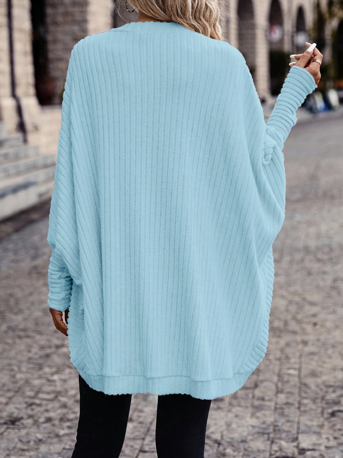 Women's Long Open-Front Cardigan - Relaxed Fit
