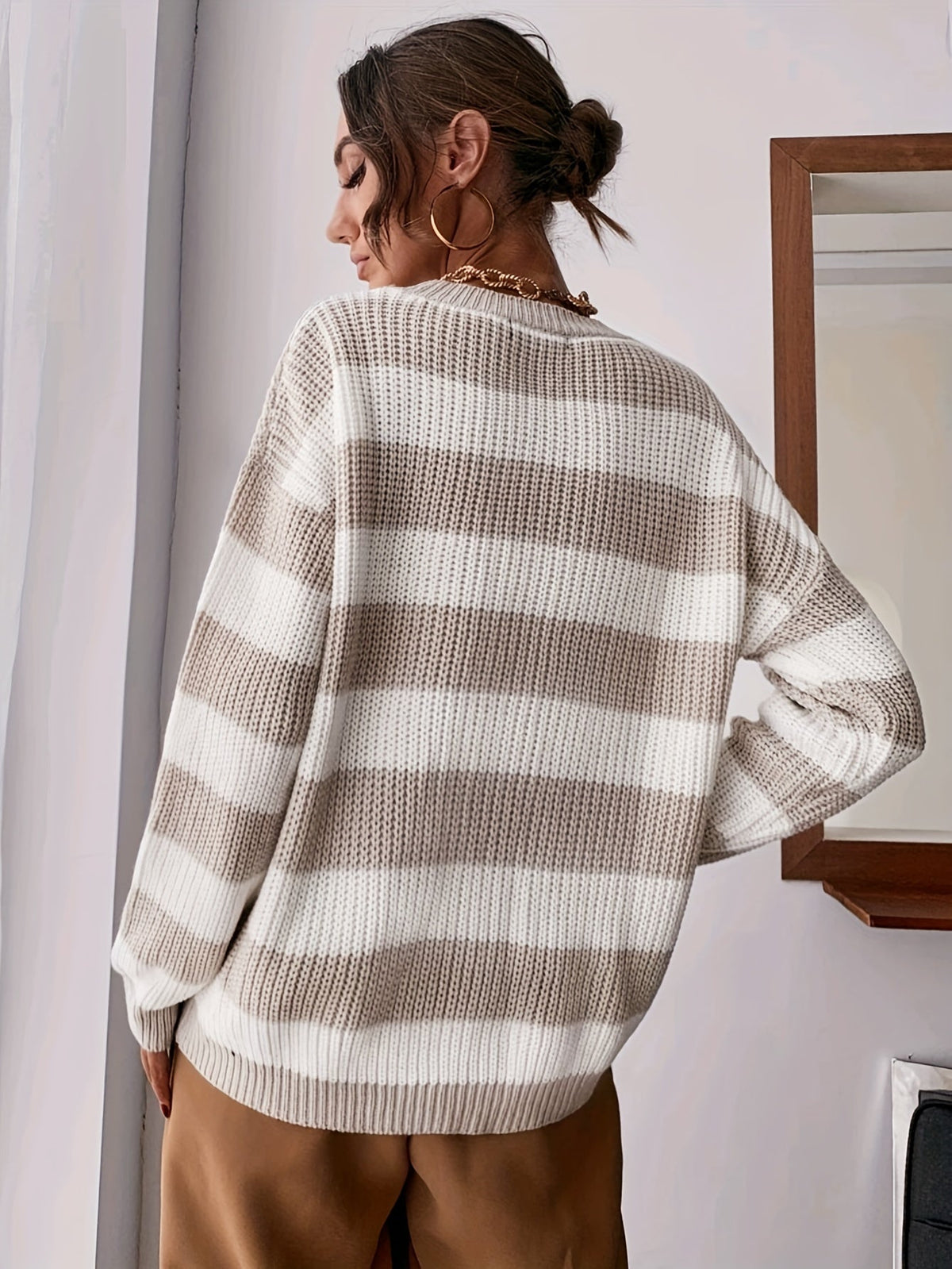 Women's Striped Jumper - Relaxed Fit
