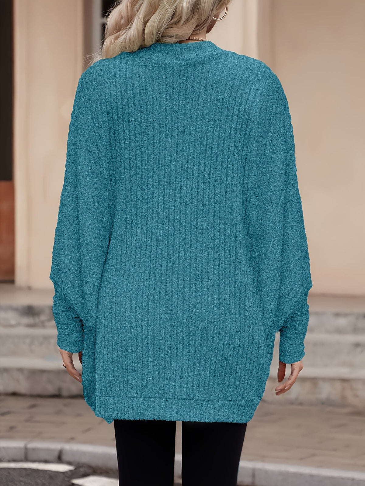 Women's Long Open-Front Cardigan - Relaxed Fit