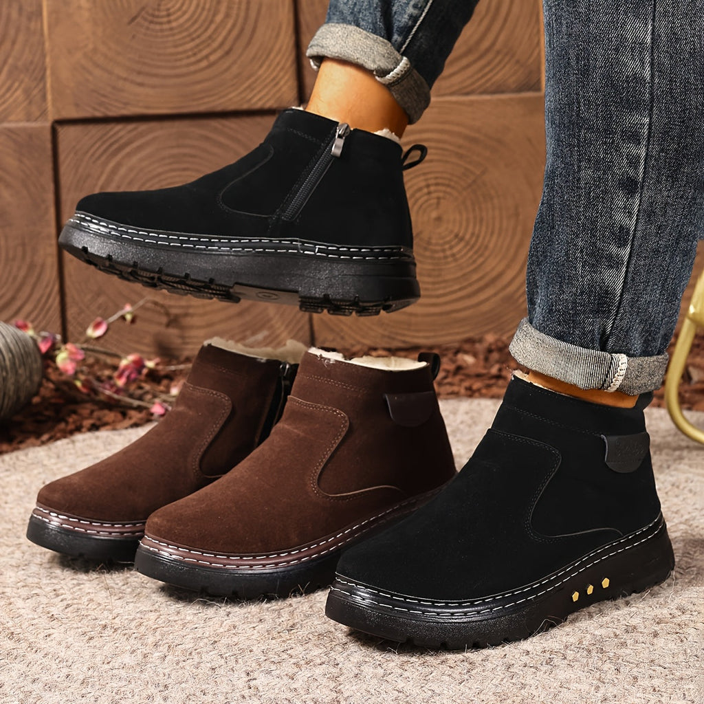 Men's Winter Ankle Boots - Low-Cut Style