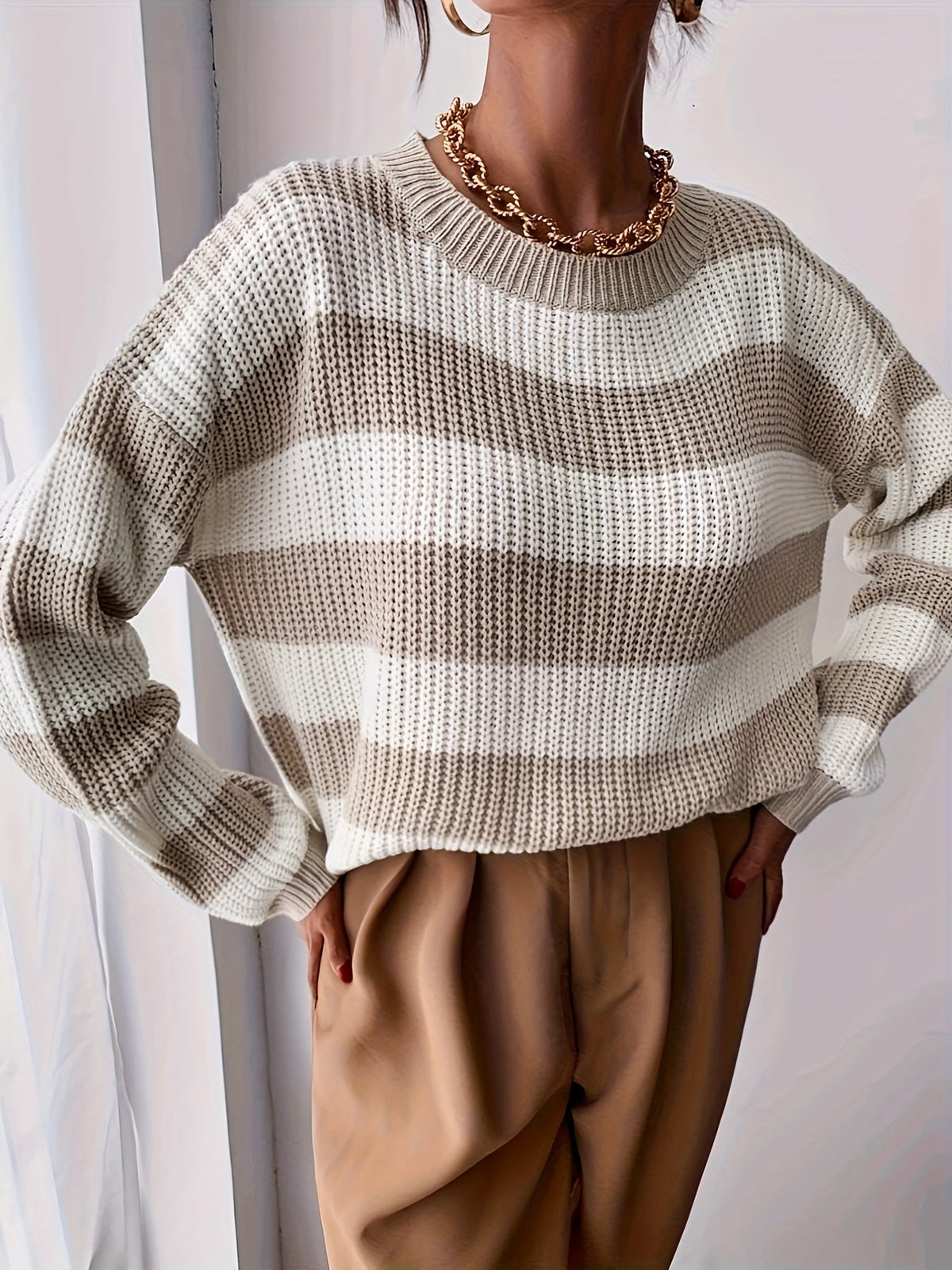 Women's Striped Jumper - Relaxed Fit
