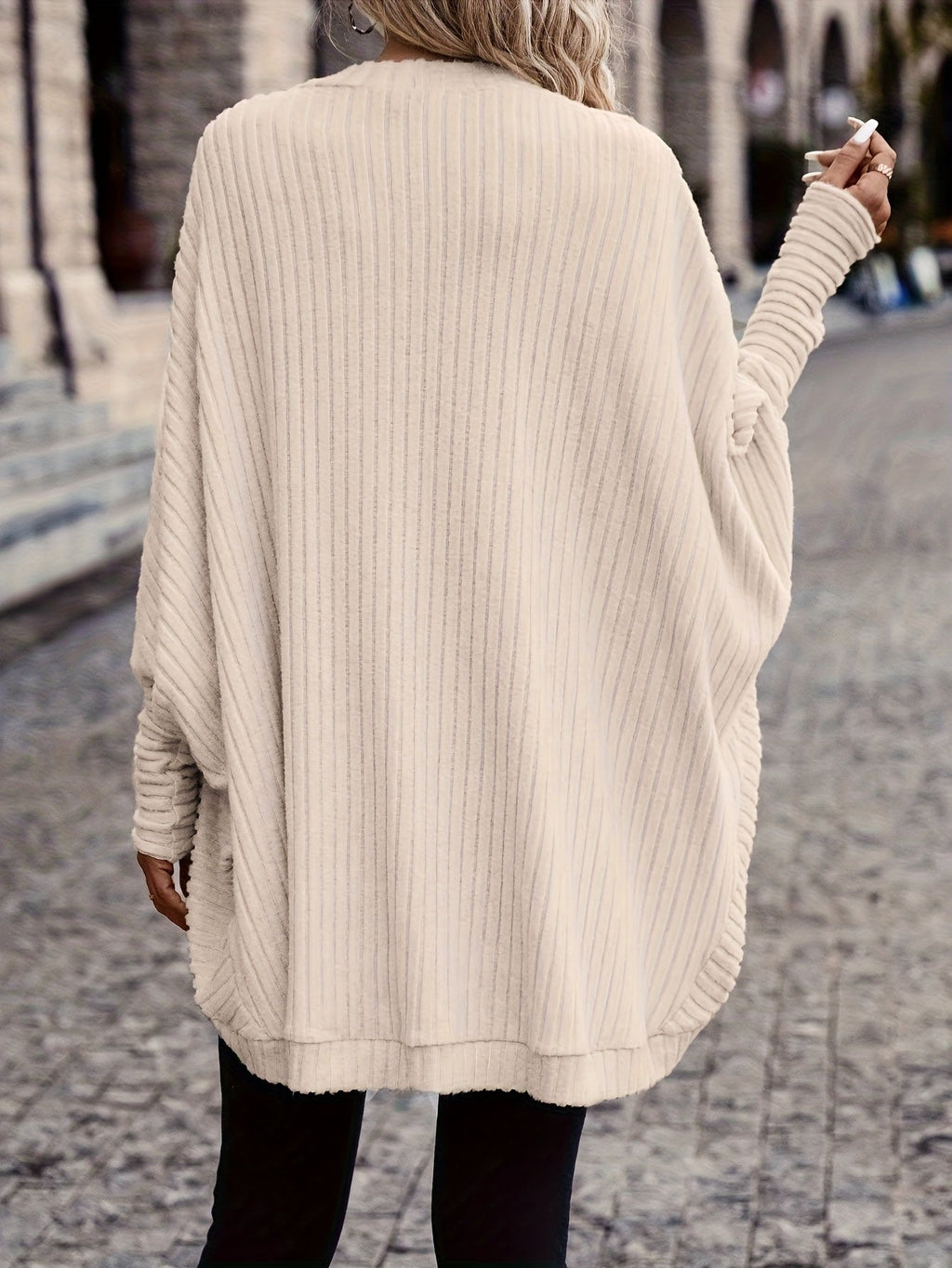 Women's Long Open-Front Cardigan - Relaxed Fit