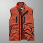 Men's Zip-Up Gilet - Stand-Collar Outdoor Vest