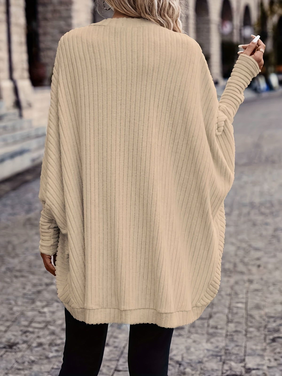 Women's Long Open-Front Cardigan - Relaxed Fit