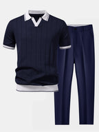 Lorenzo | Knitted Polo & Trousers Set