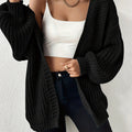 Women's Chunky-Knit Cardigan - Open Front