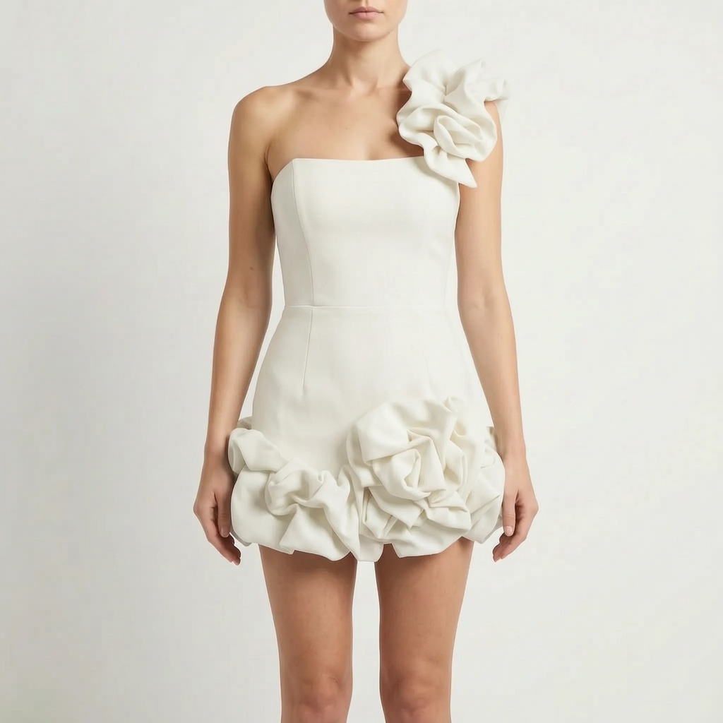Avelia - Sleeveless Ruffle Summer Mini Dress