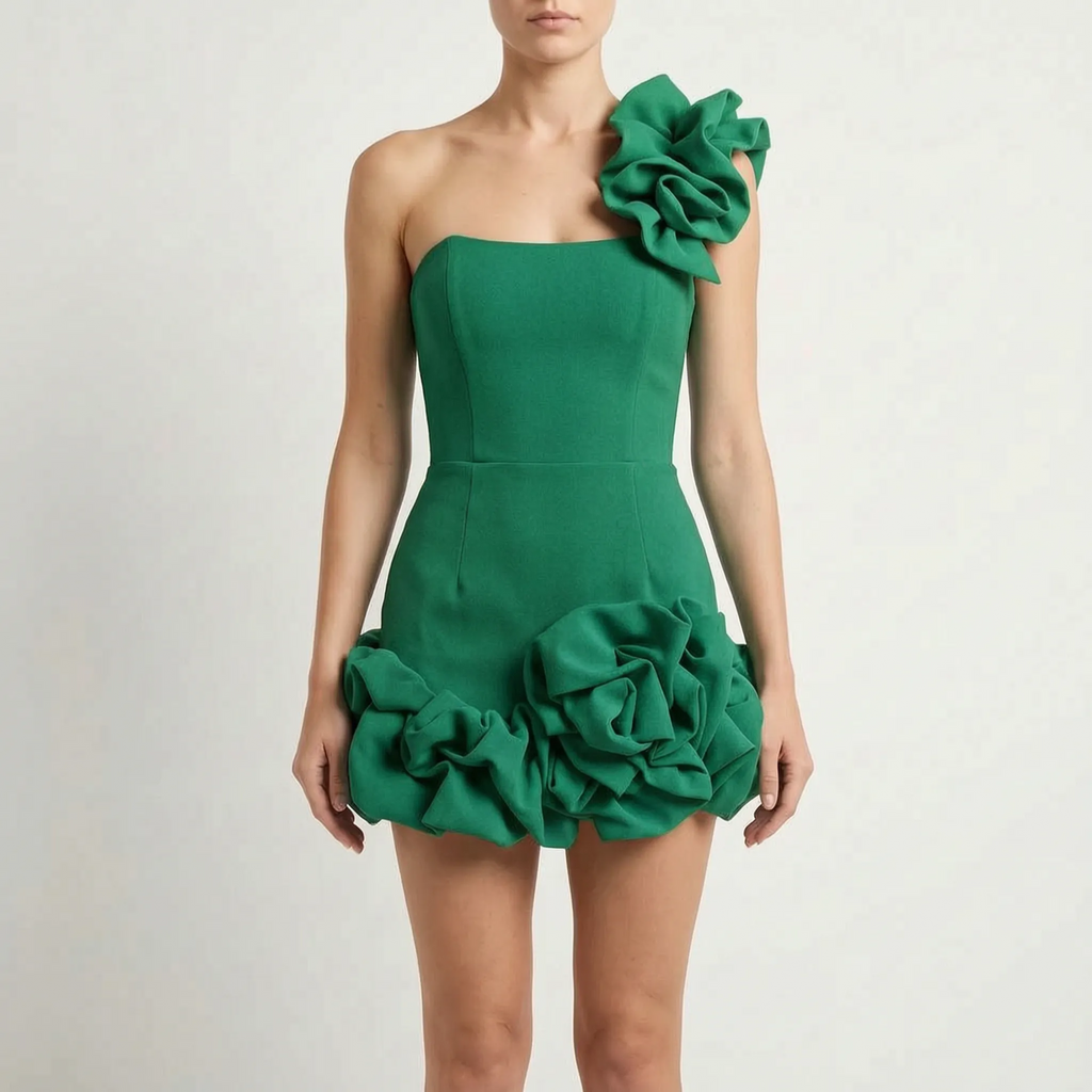 Avelia - Sleeveless Ruffle Summer Mini Dress