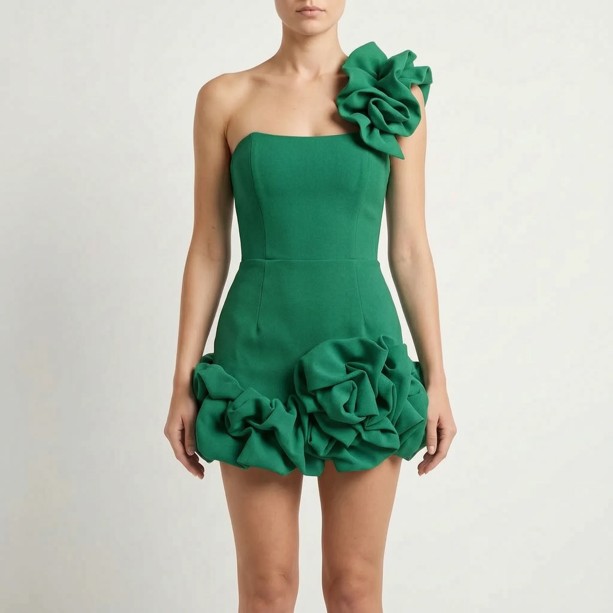 Avelia - Sleeveless Ruffle Summer Mini Dress