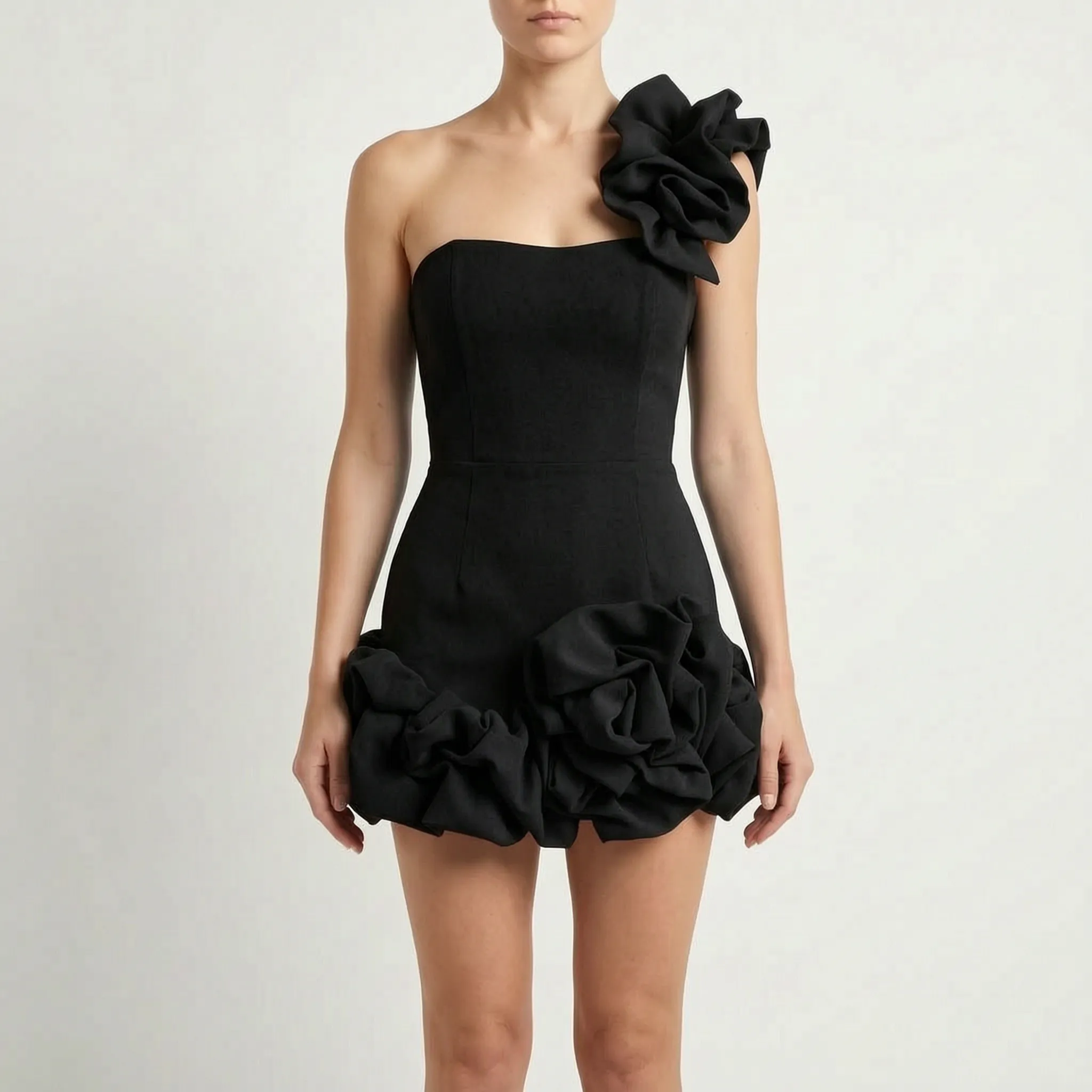 Avelia - Sleeveless Ruffle Summer Mini Dress