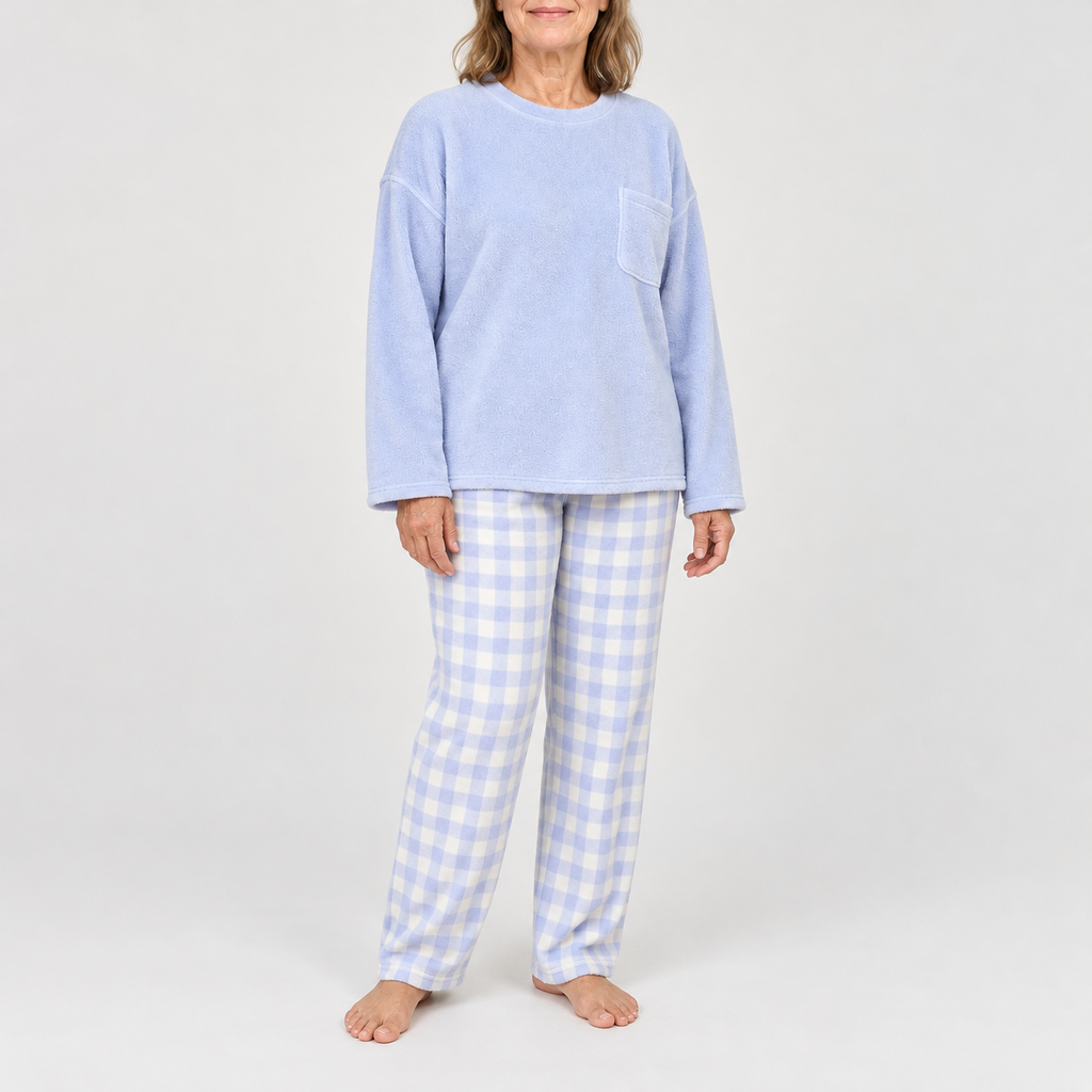 Women's Checked Long-Sleeve Pyjama Set