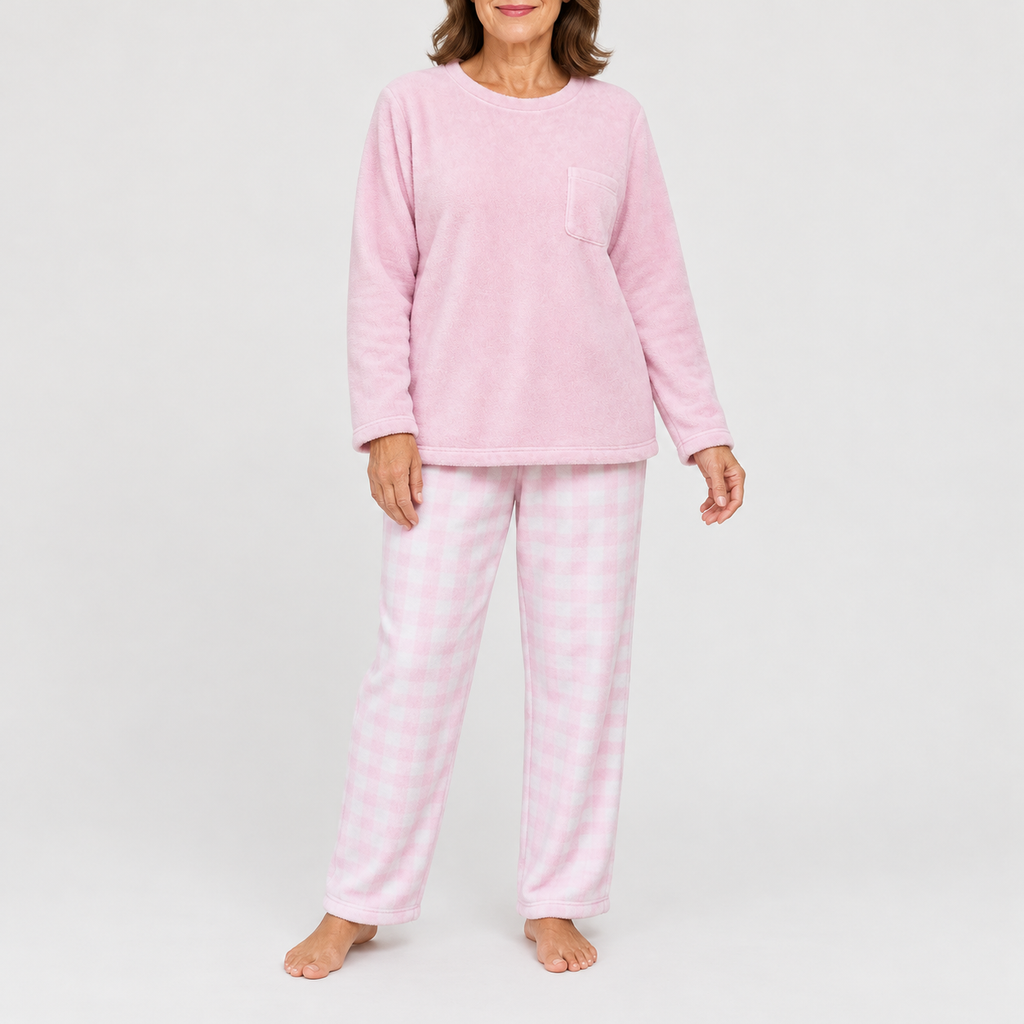 Women's Checked Long-Sleeve Pyjama Set