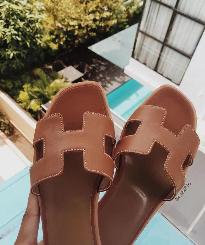 Aurelia | H-Strap Low-Heel Sandals