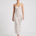 Florina - Elegant Floral Midi Dress