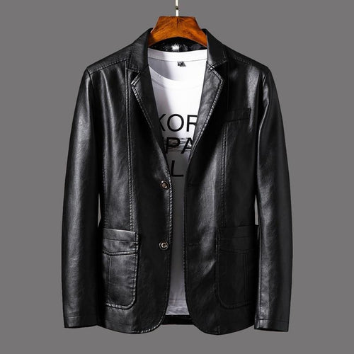 Men's Blazer Jacket- Single-Button Outerwear