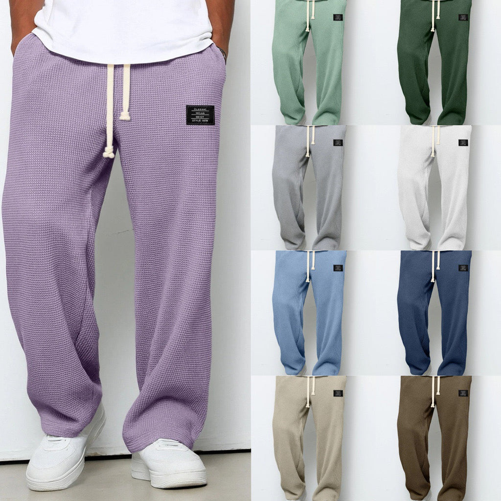 Wesley | Drawstring Straight-Leg Trousers