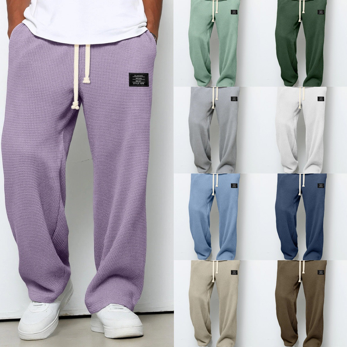Wesley | Drawstring Straight-Leg Trousers