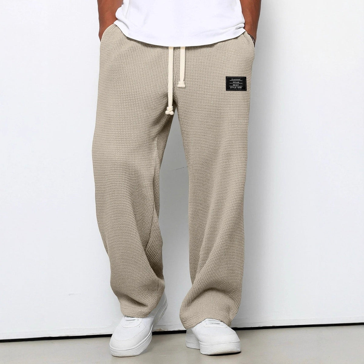 Wesley | Drawstring Straight-Leg Trousers