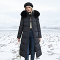 Women's Hooded Parka - Faux-Fur Trim Winter Coat