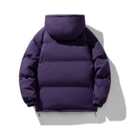 Men's Quilted Puffer Jacket - Hooded Winter Coat