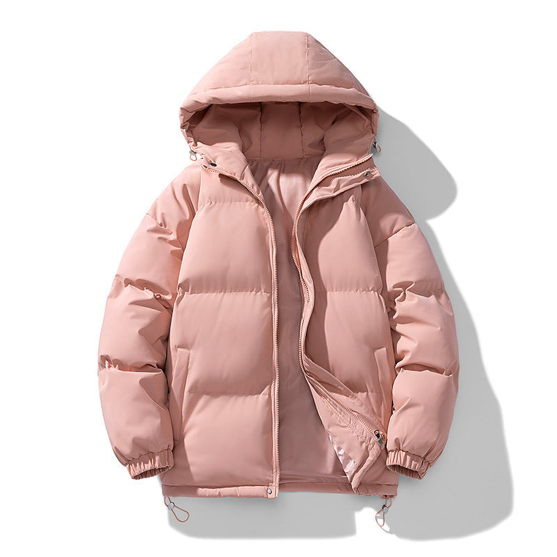 Men's Quilted Puffer Jacket - Hooded Winter Coat