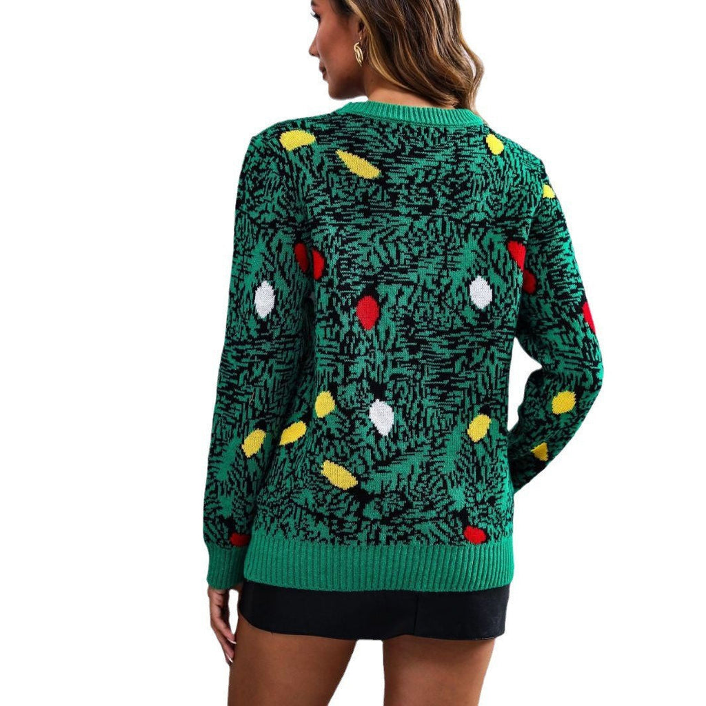 Women's Festive Christmas Jumper Novelty Tree Design