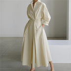Alora | Women's Collared Wrap Maxi Dress