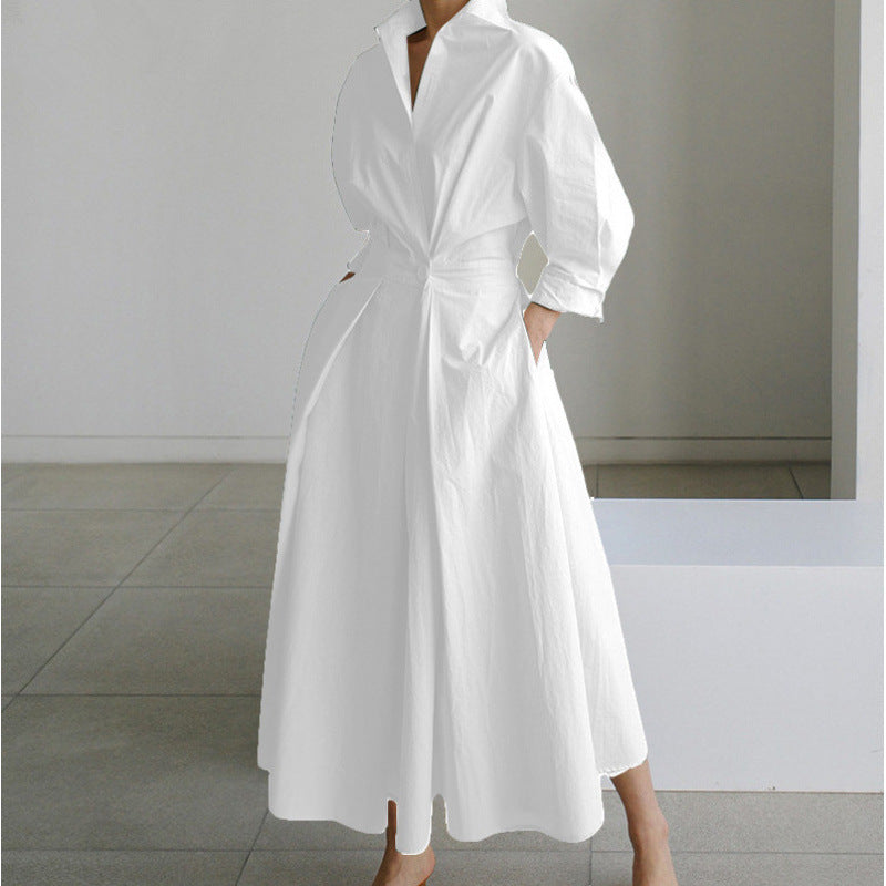 Alora | Women's Collared Wrap Maxi Dress