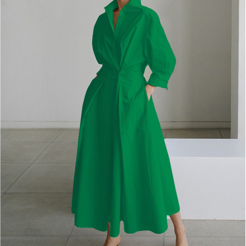 Alora | Women's Collared Wrap Maxi Dress