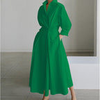 Alora | Women's Collared Wrap Maxi Dress