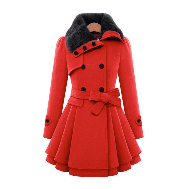 Women's Trench Coat - Vintage-Inspired Longline Outerwear