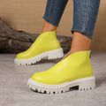 Women's Chelsea Platform Boots- Lug Sole