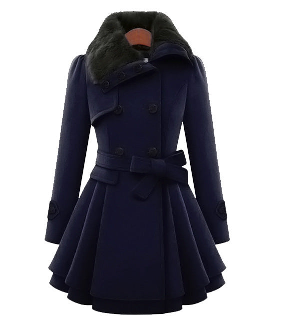 Women's Trench Coat - Vintage-Inspired Longline Outerwear