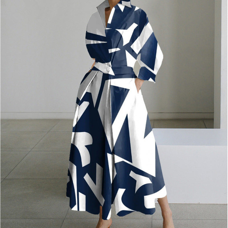 Alora | Women's Collared Wrap Maxi Dress
